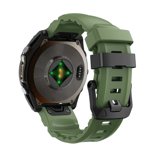Garmin Tactix 8 - 47mm Trail Silicone Strap (Dark Green)