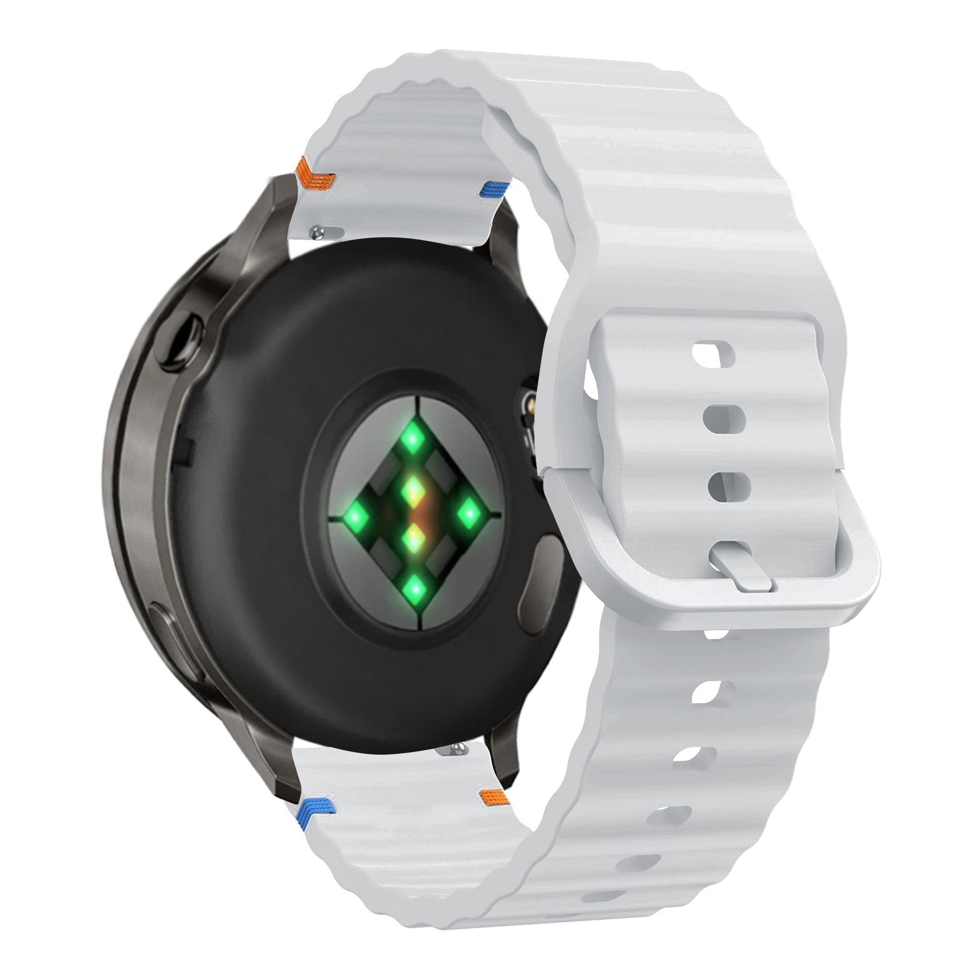 Bandz Garmin Venu 2 Silicone Strap 'Wave' (Light Grey)