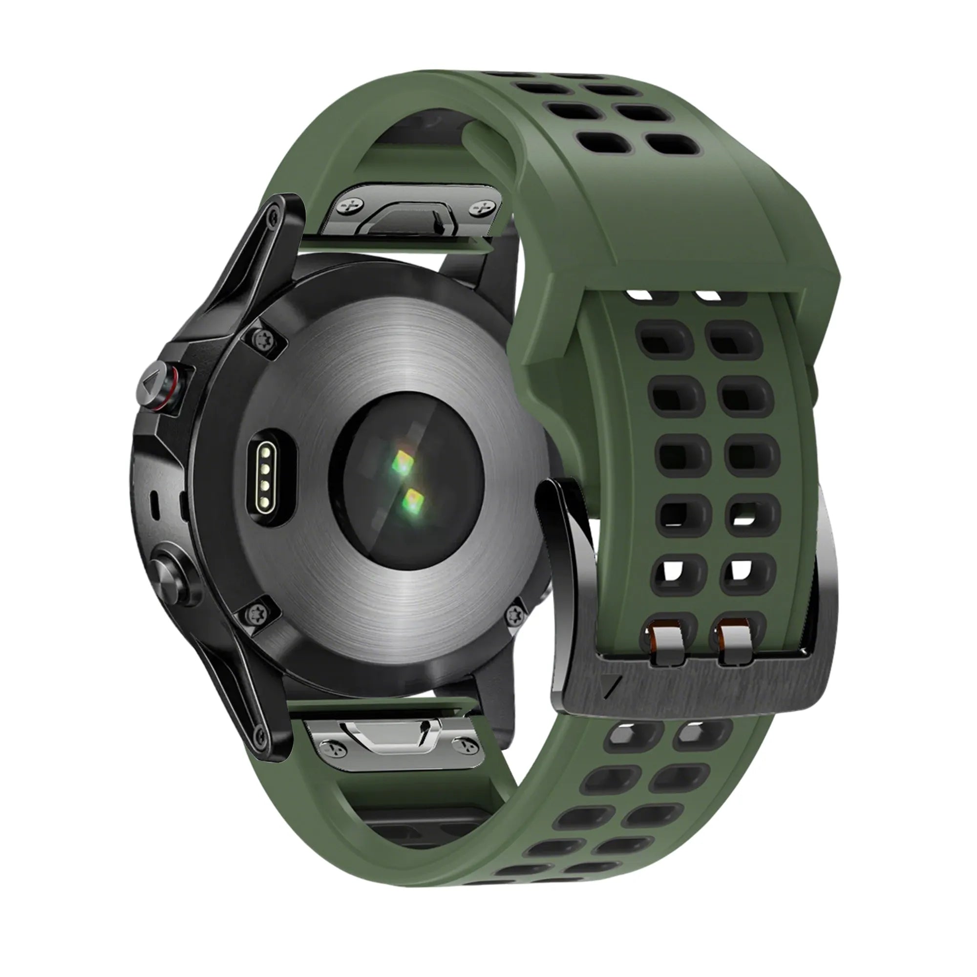Bandz Garmin D2 Mach 1 Sport Strap with Buckle (Green/Black)