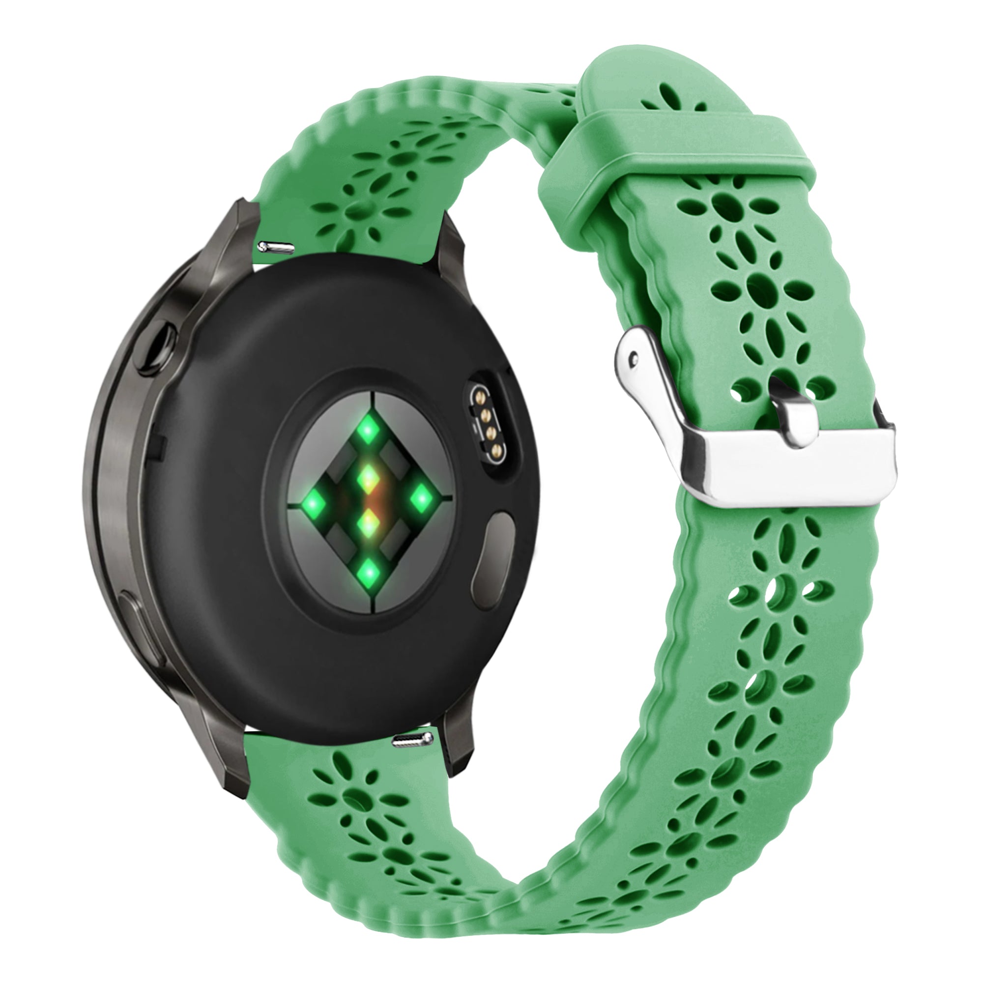 Bandz Garmin Vivomove Luxe Silicone Strap 'Lace' (Light Green)