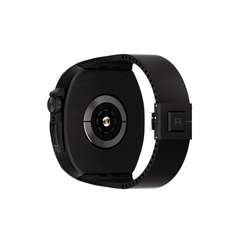 Reqior Apple Watch 45mm Polymer Case with Rubber Strap (Carbon Black)