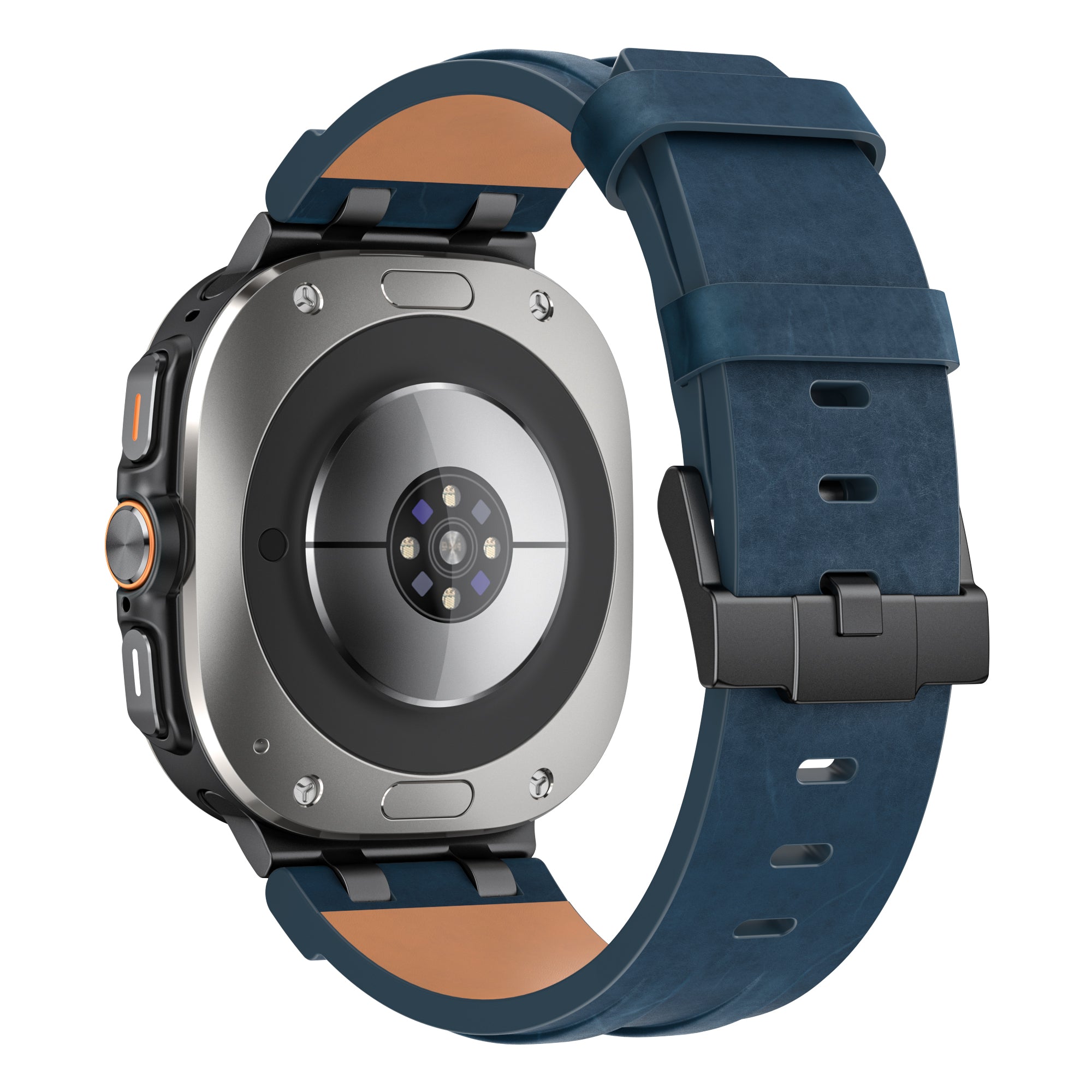 Samsung Galaxy Watch Ultra 2 Solid Leather Strap (Dark Blue)