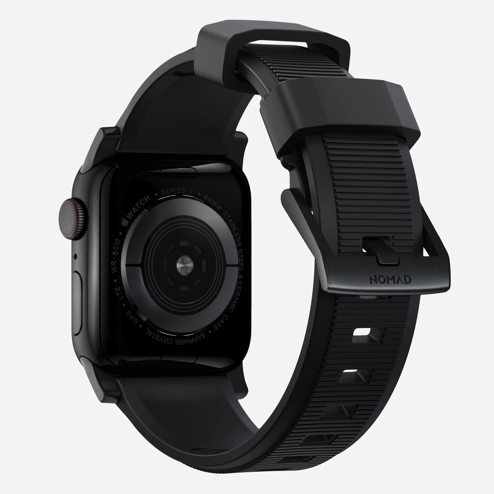 Nomad Rugged Apple Watch Silicone Strap (Black)