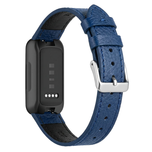Fitbit Inspire 3 Leather Strap (Dark Blue)