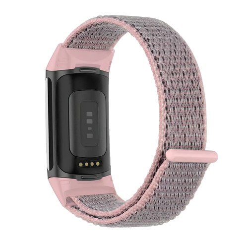 Fitbit Charge 6 Nylon Strap (Pink)