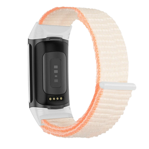 Fitbit Charge 6 Nylon Strap (Beige)