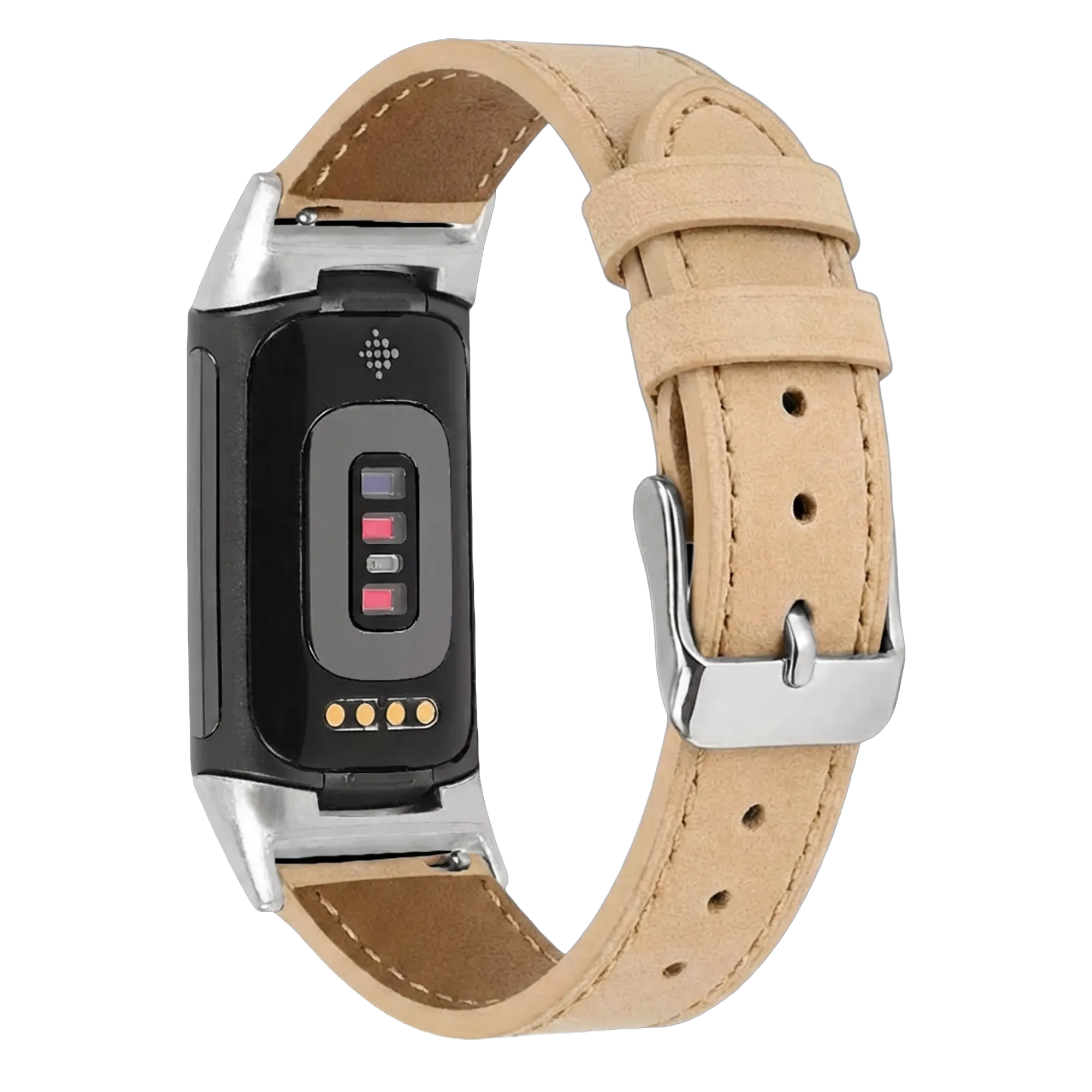 Fitbit Charge 5 Leather Strap (Beige)