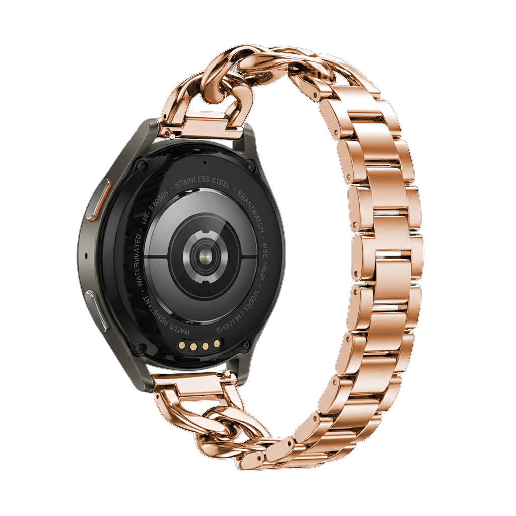 Samsung Galaxy Watch 42mm Steel Chain Strap (Rose Gold)