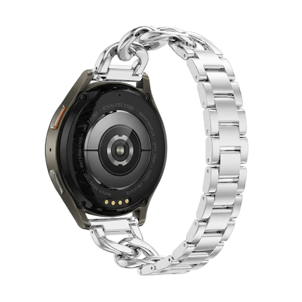 Samsung Galaxy Watch 42mm Steel Chain Strap (Silver)