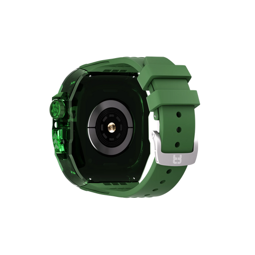 Reqior Apple Watch 45mm Polymer Case with Rubber Strap (Green)