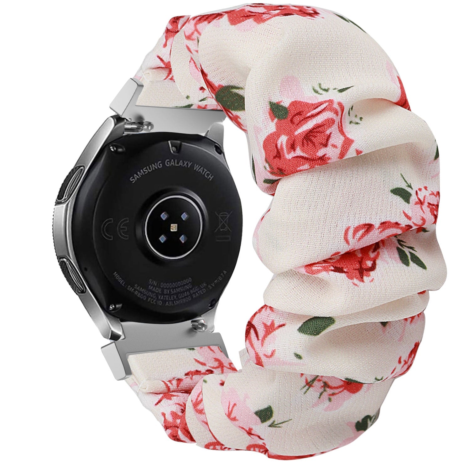 Samsung Galaxy Watch 4 Classic 42mm Scrunchie Strap (Roses)