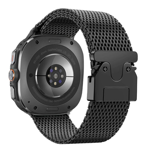 Samsung Galaxy Watch Ultra Milanese Strap with P-Buckle (Black)