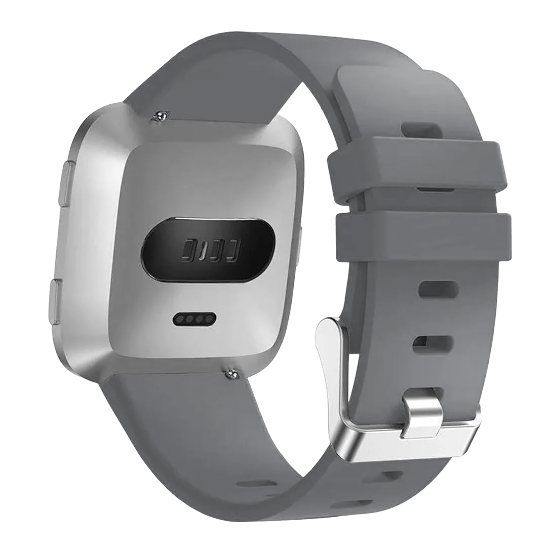 Fitbit Versa/Versa 2 Silicone Strap with Buckle (Grey)