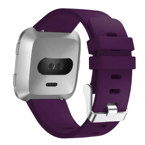 Fitbit Versa/Versa 2 Silicone Strap with Buckle (Dark Purple)