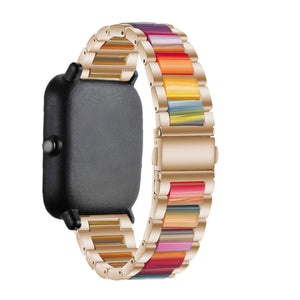 Steel Resin Strap, on a watch, 3/4 rear view
