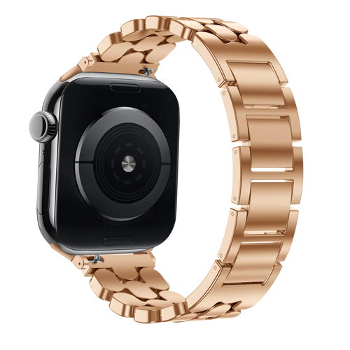 Bandz Apple Watch Steel Strap 'Oval' (Rose Gold)