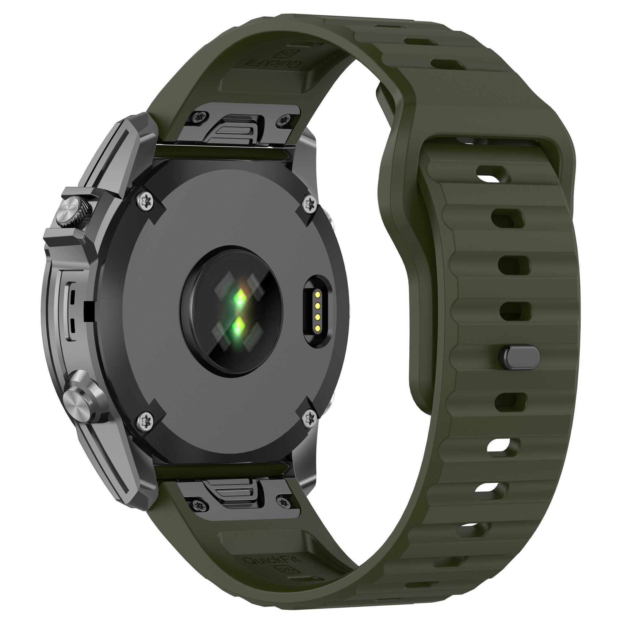 Garmin Quatix 8 - 51mm Outdoor Silicone Strap (Army Green)