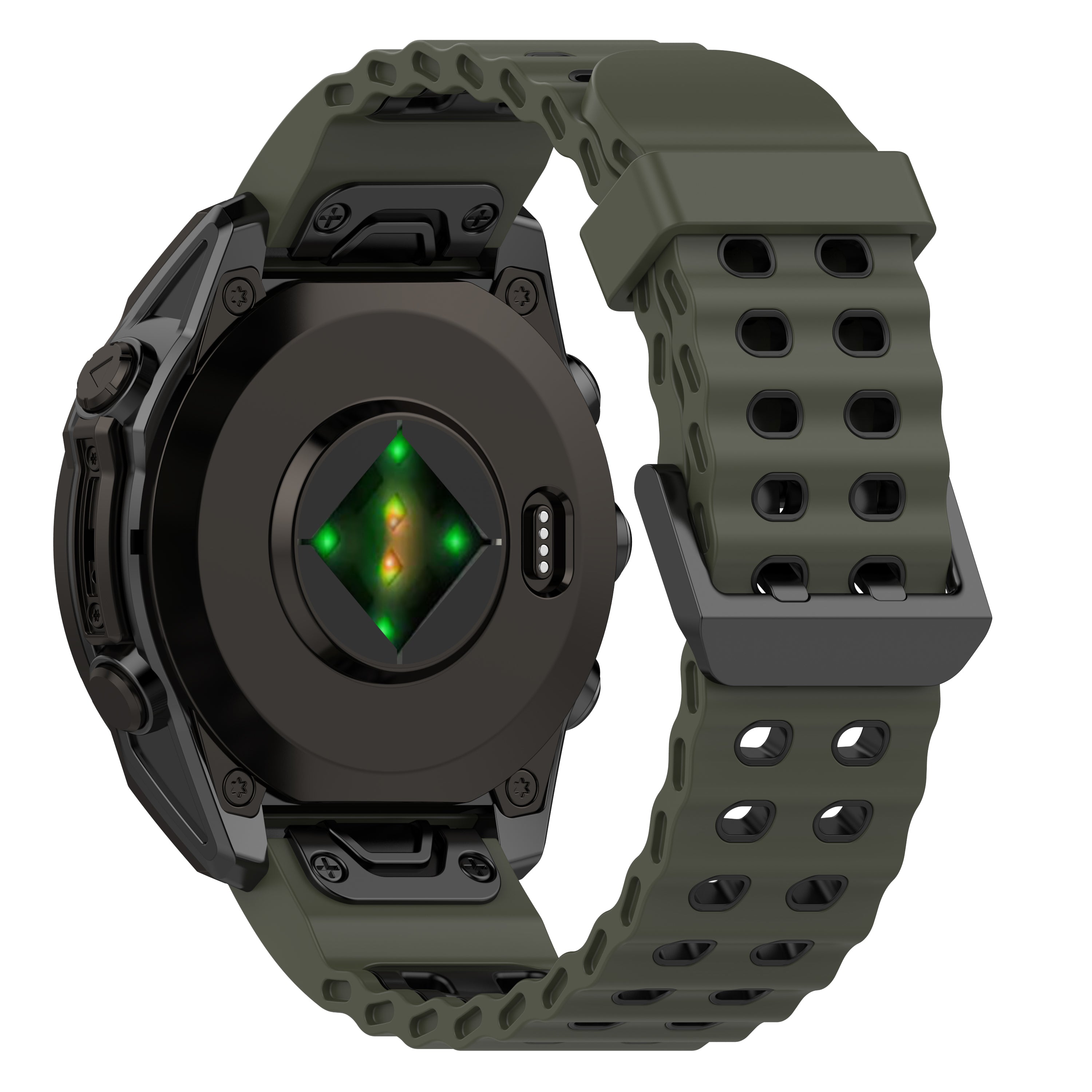 Garmin Epix Gen 2 Wave Sport Strap (Green/Black)