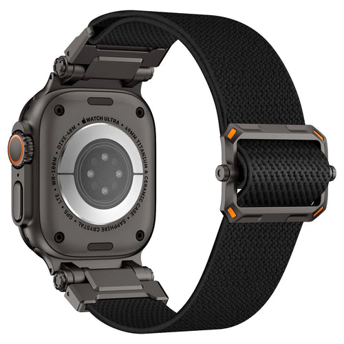 Apple Watch 'Explorer' Polyester Strap (Black with Black)