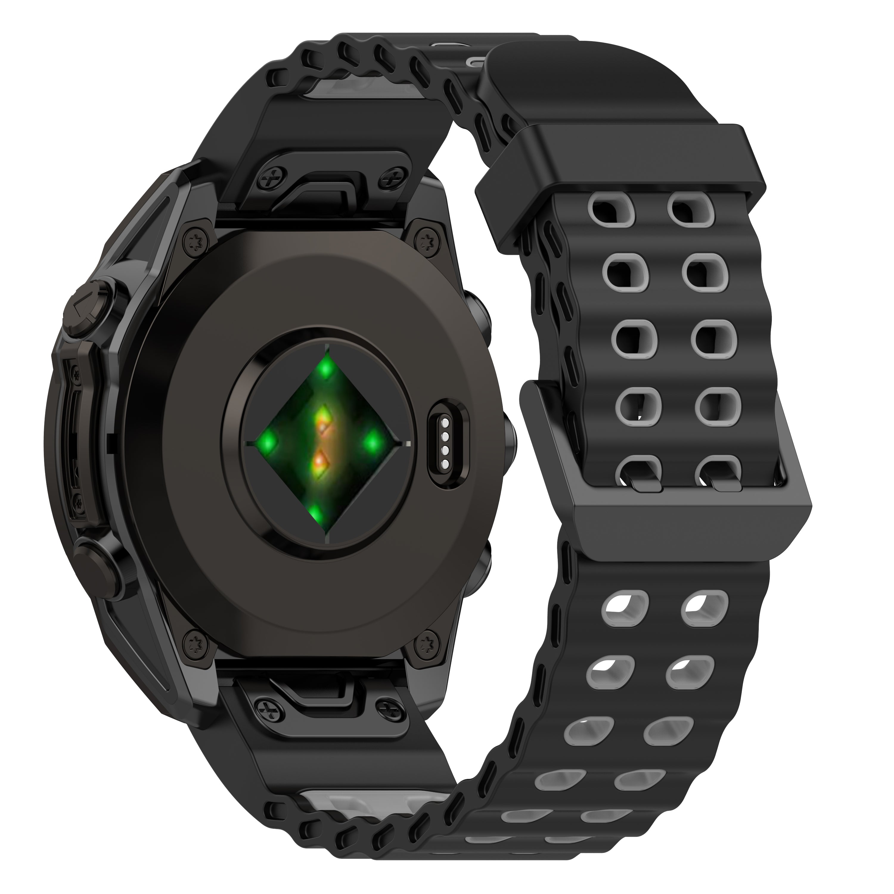 Garmin Tactix 7 Pro Wave Sport Strap (Black/Grey)