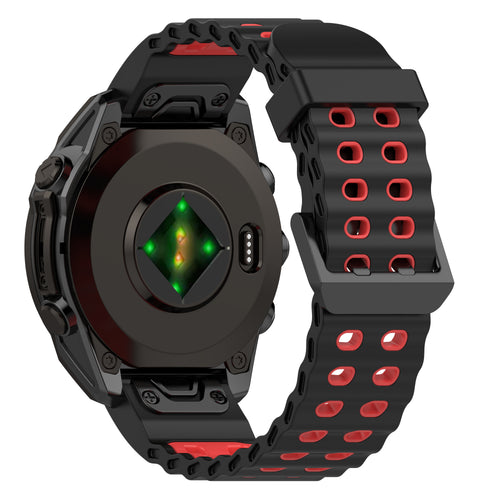 Garmin Epix Gen 2 Wave Sport Strap (Black/Red)