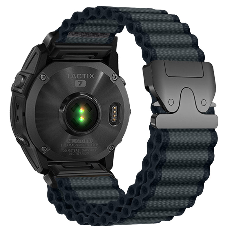 Garmin Fenix 5x / 6x Outdoor Nylon Strap (Black)