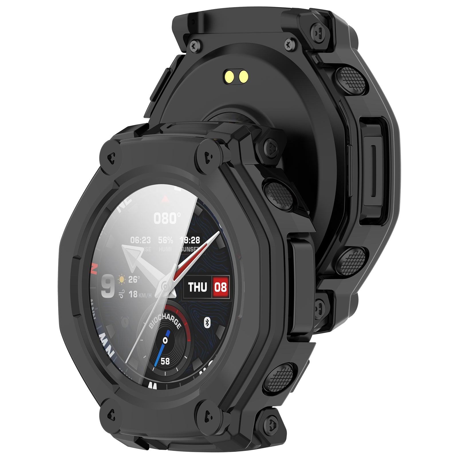 Amazfit T-Rex 3 Pro - 44mm PC Case with Glass (Black)