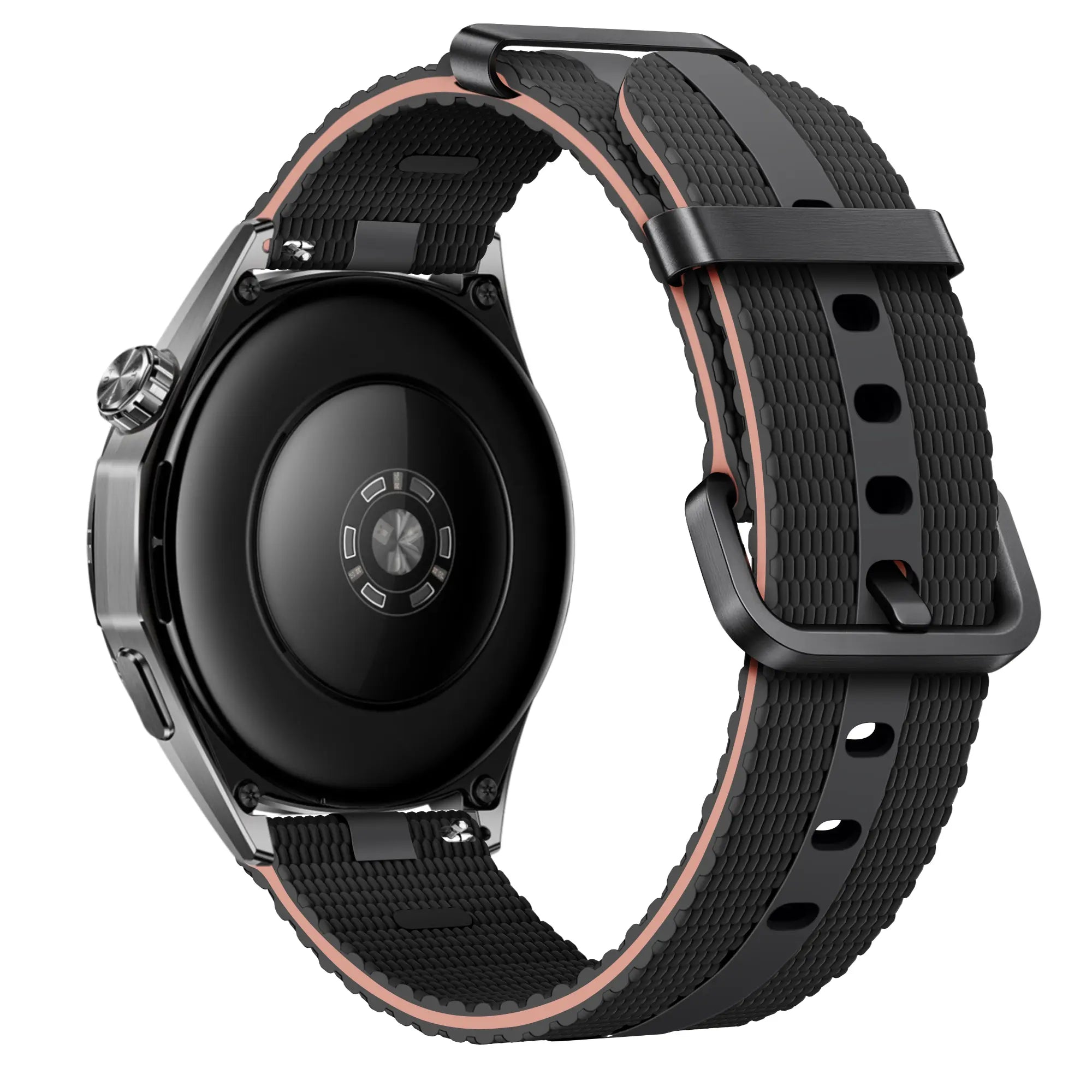Huawei Watch GT 5 - 41mm Silicone Active Strap (Black/Light Pink)