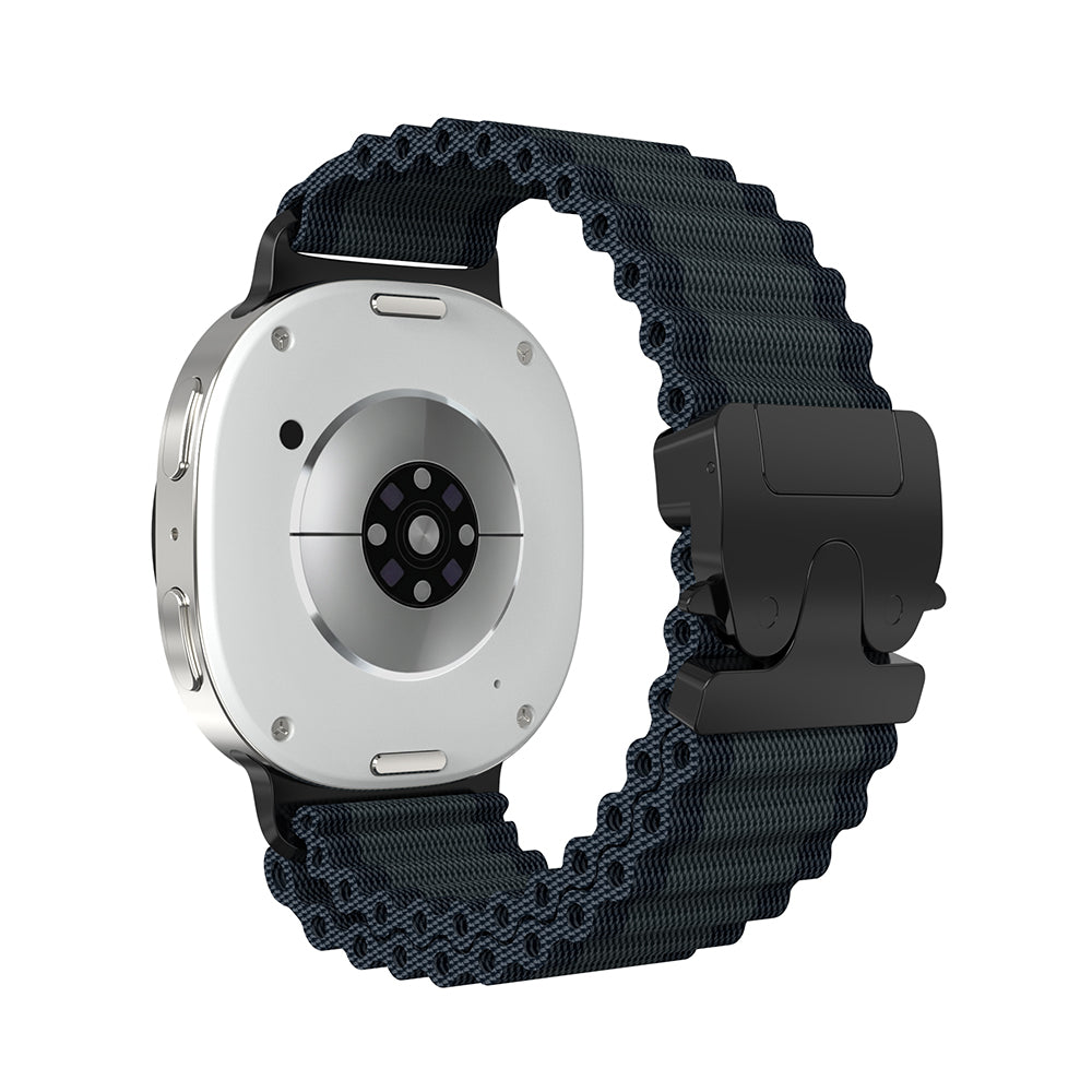 Samsung Galaxy Watch 9 - 44mm Outdoor Nylon Strap with P-Buckle (Black with Black)