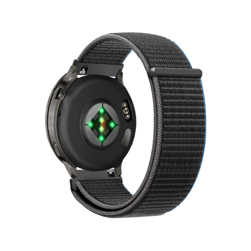Bandz Garmin Forerunner 255 Nylon Loop Strap (Charcoal)