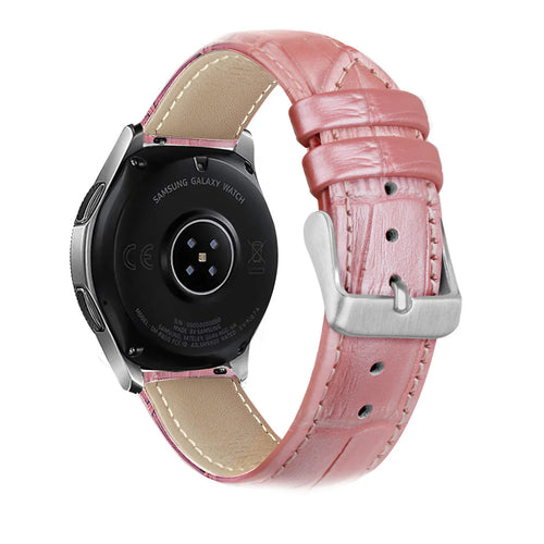 Coros Pace 2 Crocodile Leather Grain Strap (Pink)