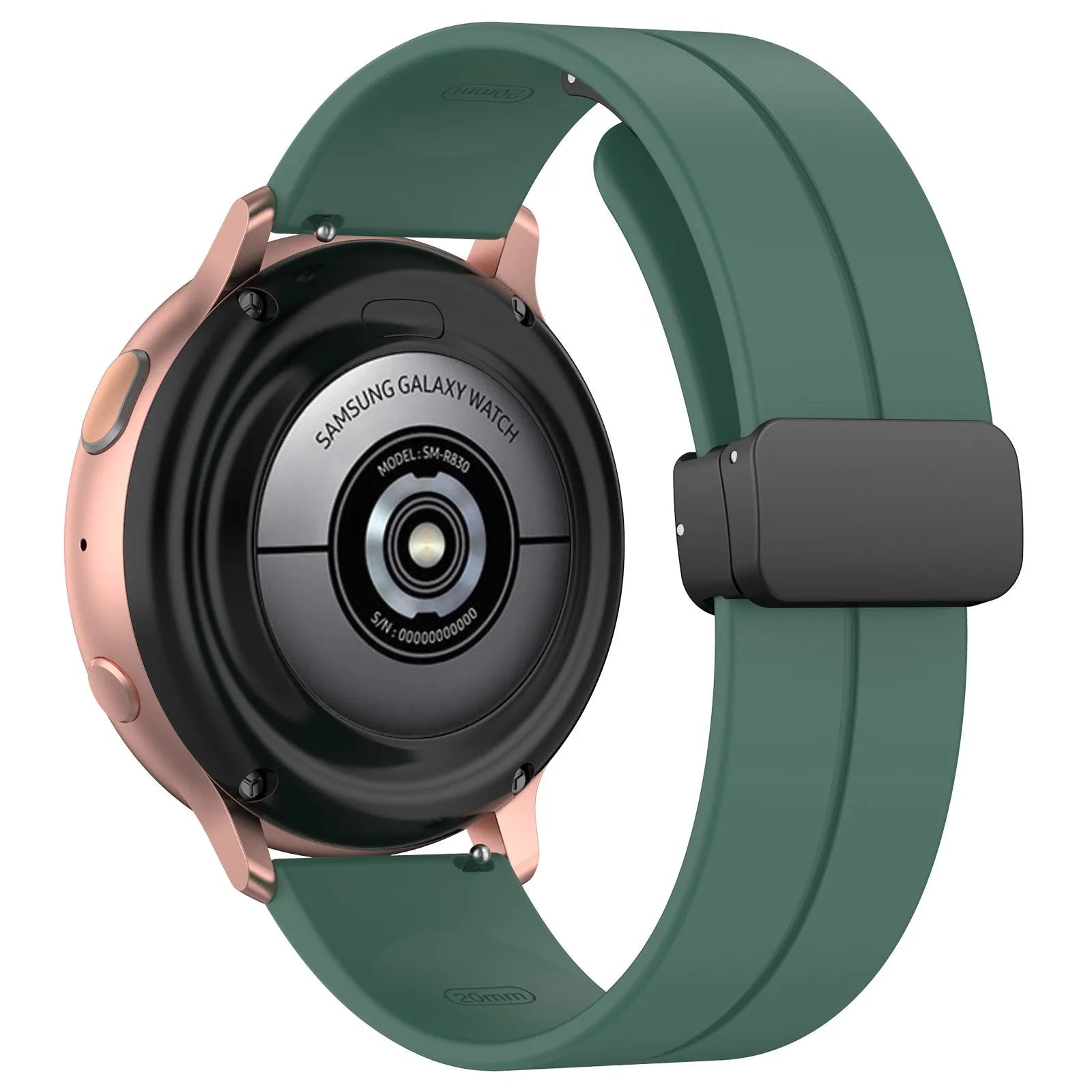 Amazfit GTS 4 D-Buckle Silicone Strap (Dark Green)