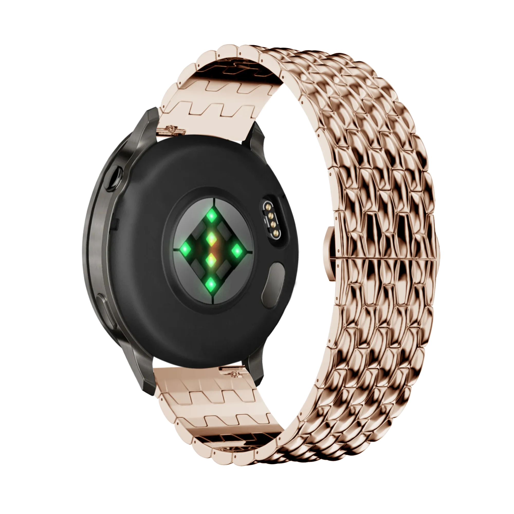 Bandz Garmin Approach J1 Steel Strap 'Dragon' (Rose Gold)