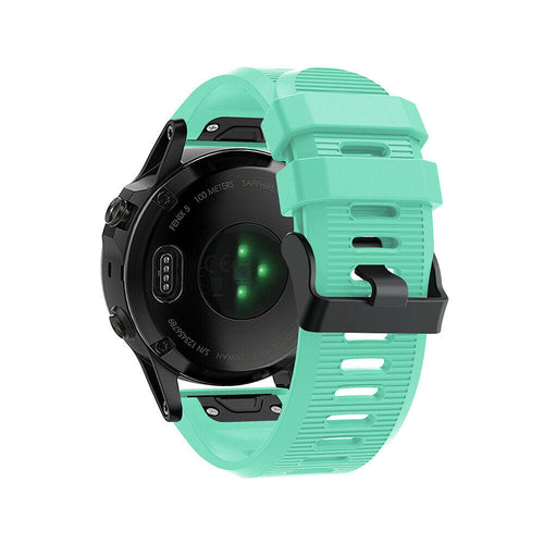 Garmin Quatix 8 - 51mm Silicone Strap (Aqua)