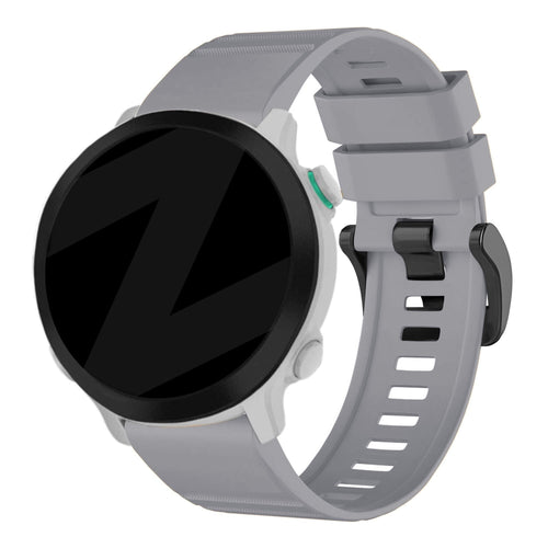 Bandz Garmin Forerunner 970 Buckled Silicone Strap (Grey)