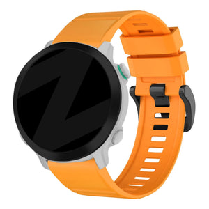 Bandz Garmin Forerunner 970 Buckled Silicone Strap (Orange)