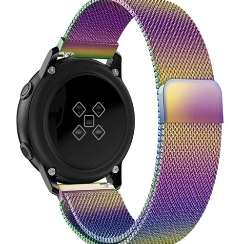 Milanese Strap, on a watch, 3/4 rear view