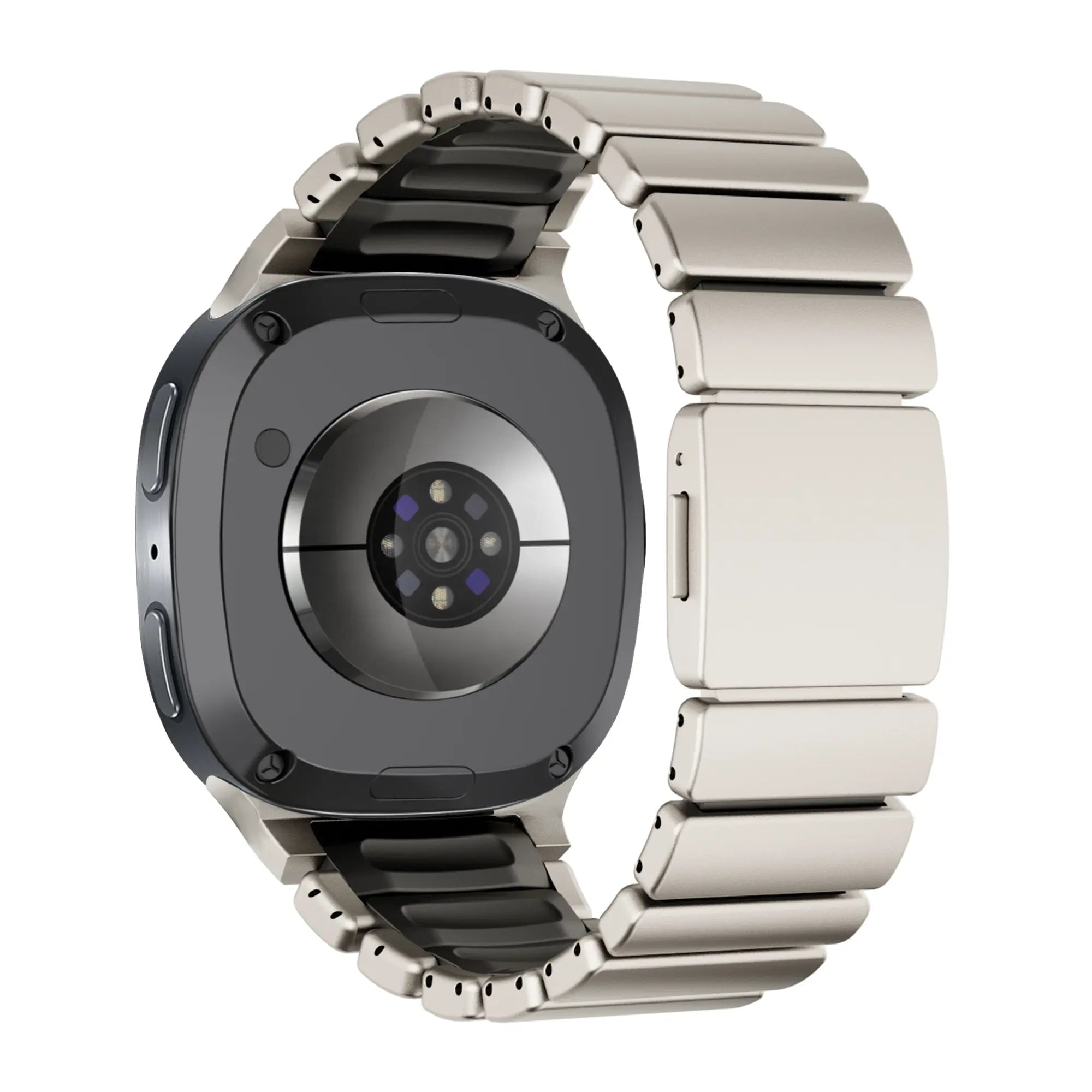 Bandz Samsung Galaxy Watch 9 - 40mm Titanium Strap 'Hybrid' (Titanium/Black)