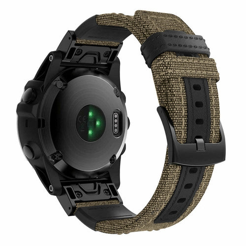 Garmin Fenix 8 Pro - 47mm Nylon Hybrid Strap (Beige)