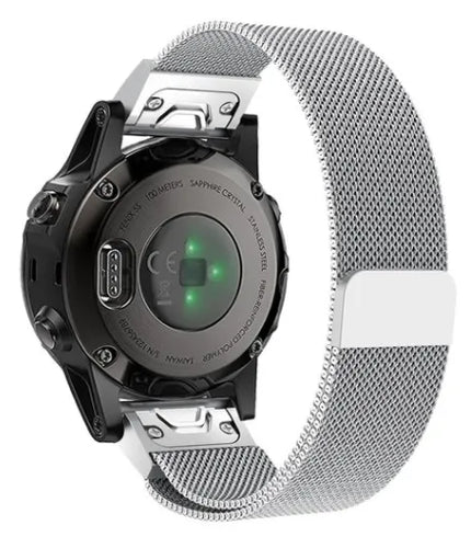 Garmin Descent Mk3(i) - 43mm Milanese Strap (Silver)