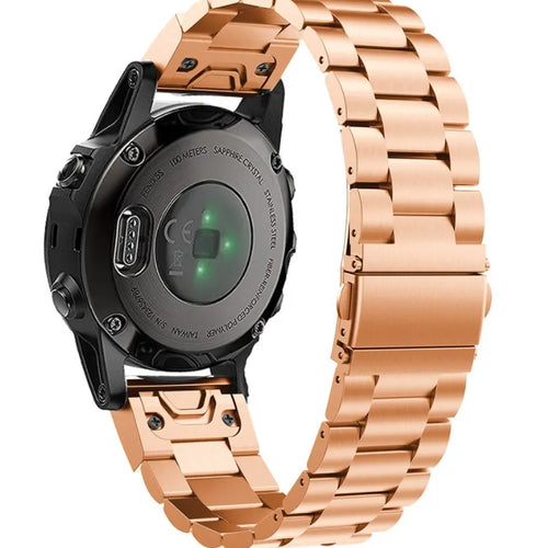 Garmin Descent Mk3(i) - 43mm Steel Strap (Rose Gold)