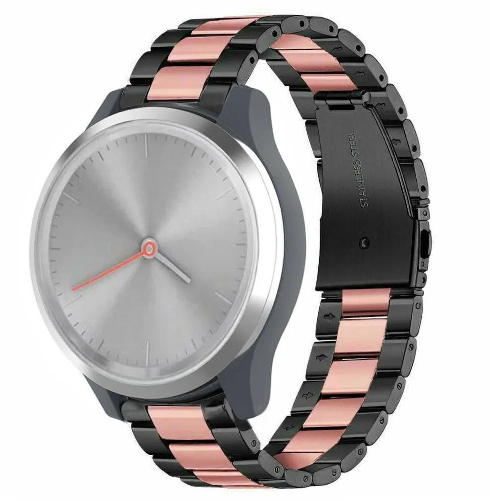 Steel Strap, on a watch, 3/4 rear view