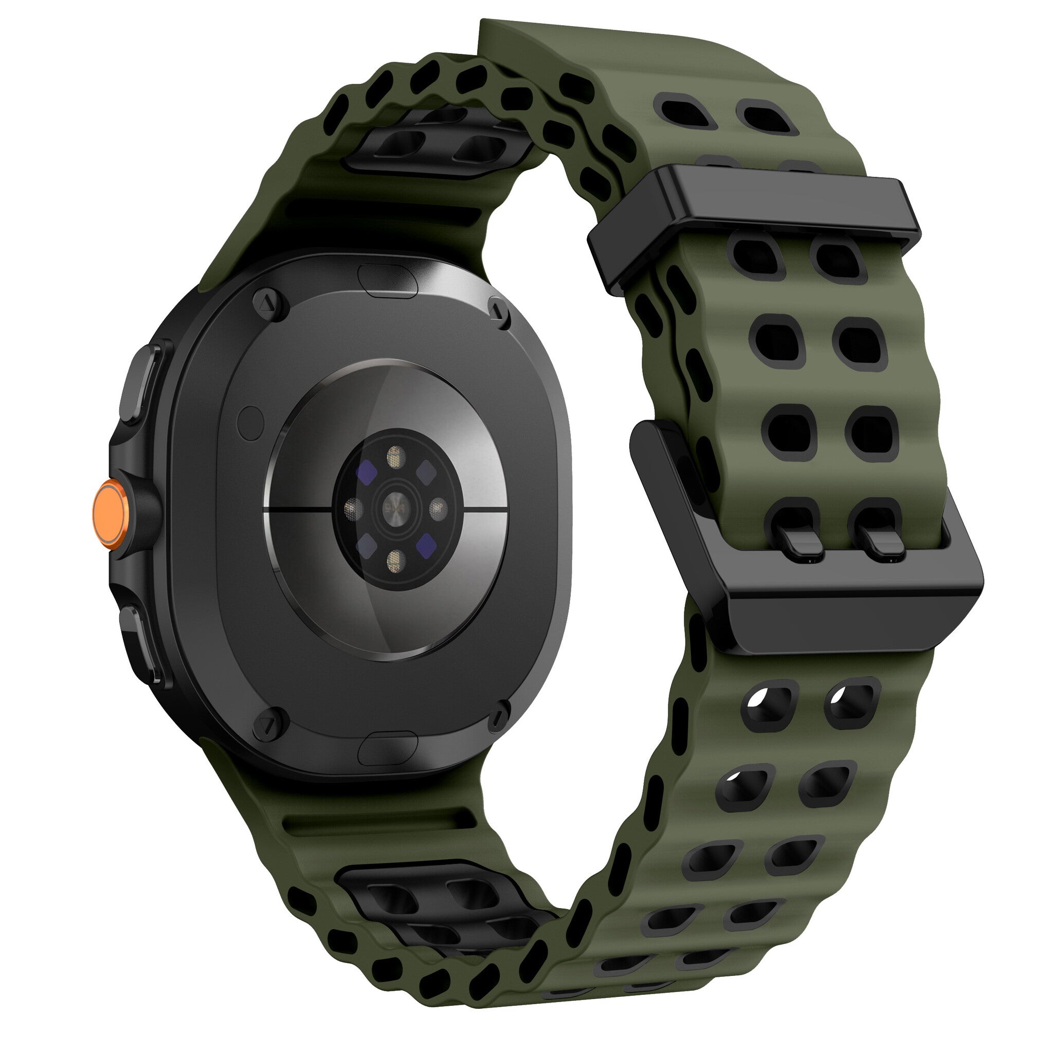 Samsung Galaxy Watch 9 - 44mm Ocean Strap (Olive Green/Black)