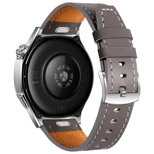 Fossil Gen 5e 44mm 'One Push' Leather Strap (Grey)