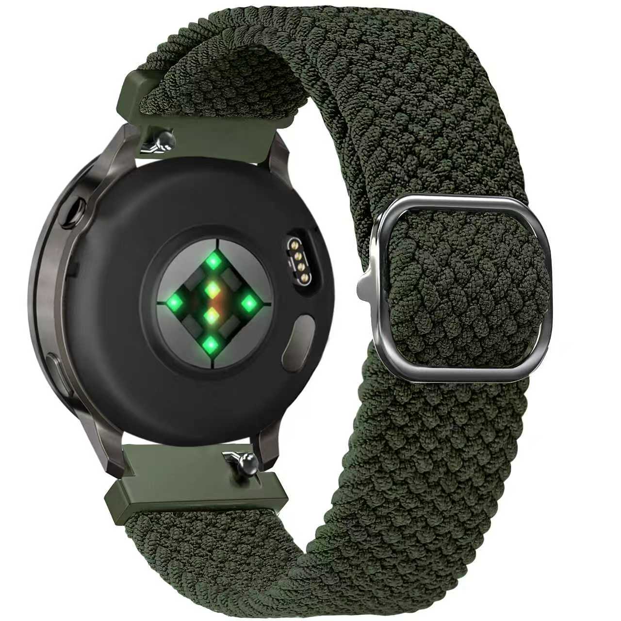 Bandz Garmin Venu 3s Adjustable Braided Strap (Green)