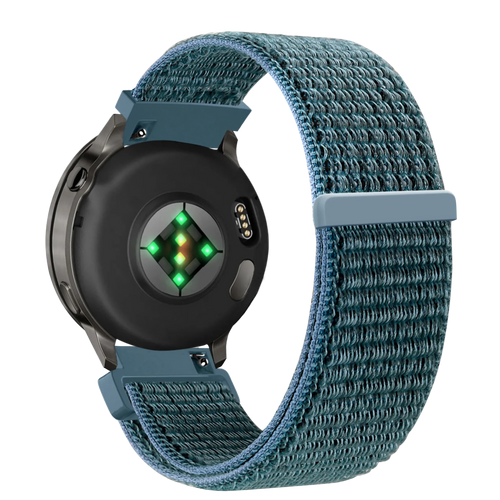 Bandz Garmin Forerunner 265s Nylon Loop Strap (Green-Grey)