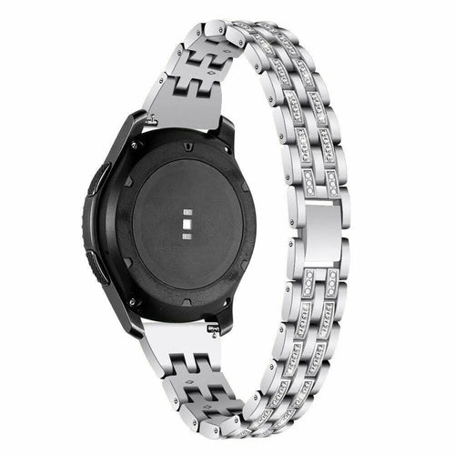 Diamond Steel Strap, on a watch, 3/4 rear view