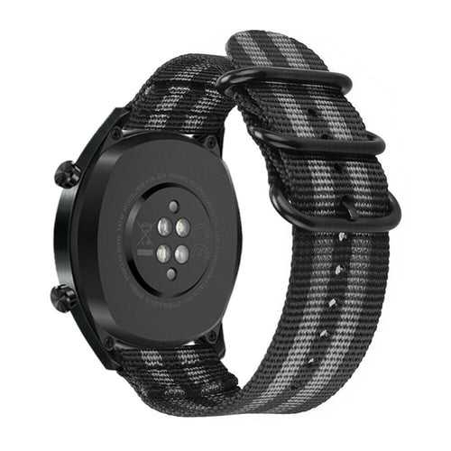 Withings ScanWatch 2 - 42mm Nylon Buckle Strap (Black/Grey)
