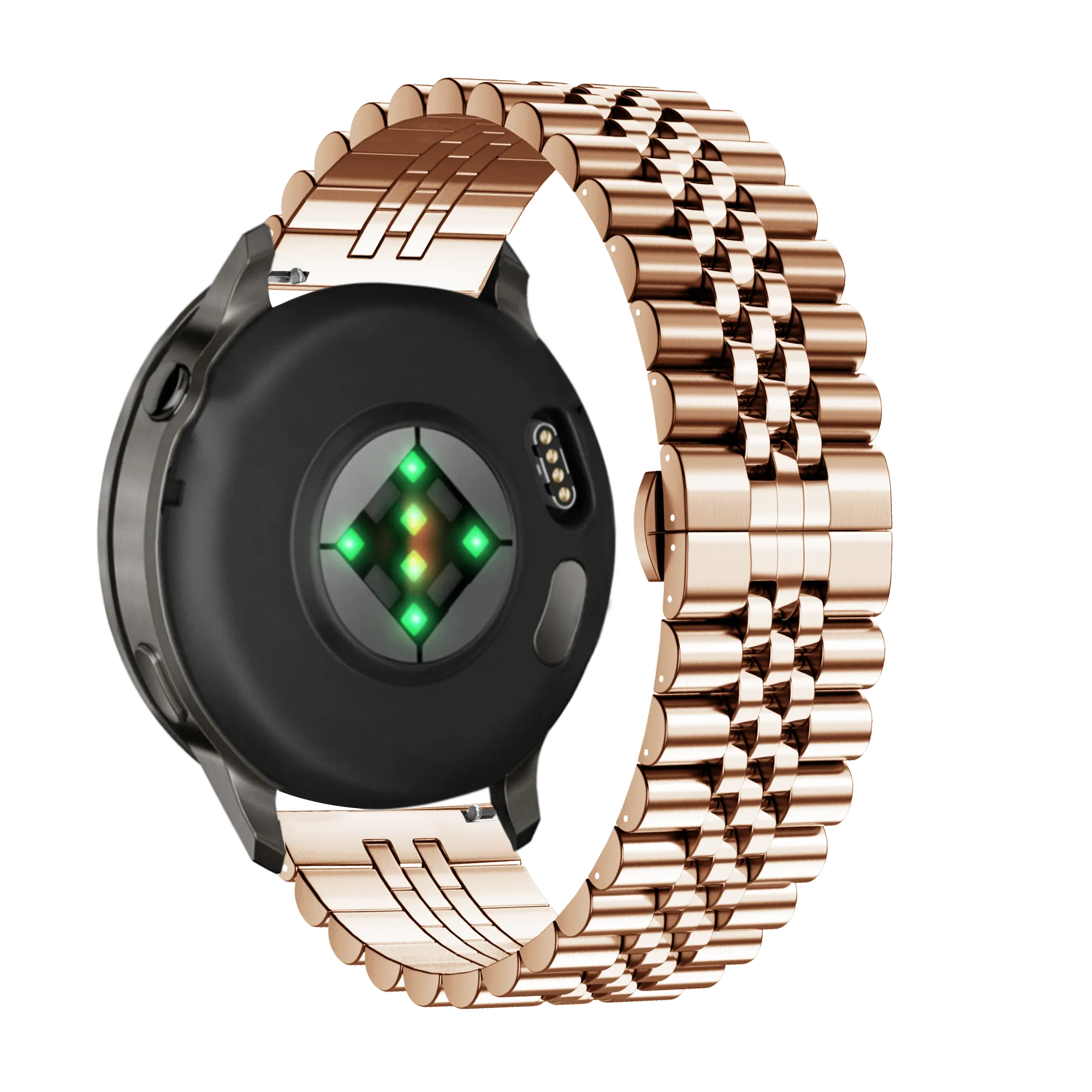 Bandz Garmin Forerunner 265s Steel Strap 'Jubilee' (Rose Gold)