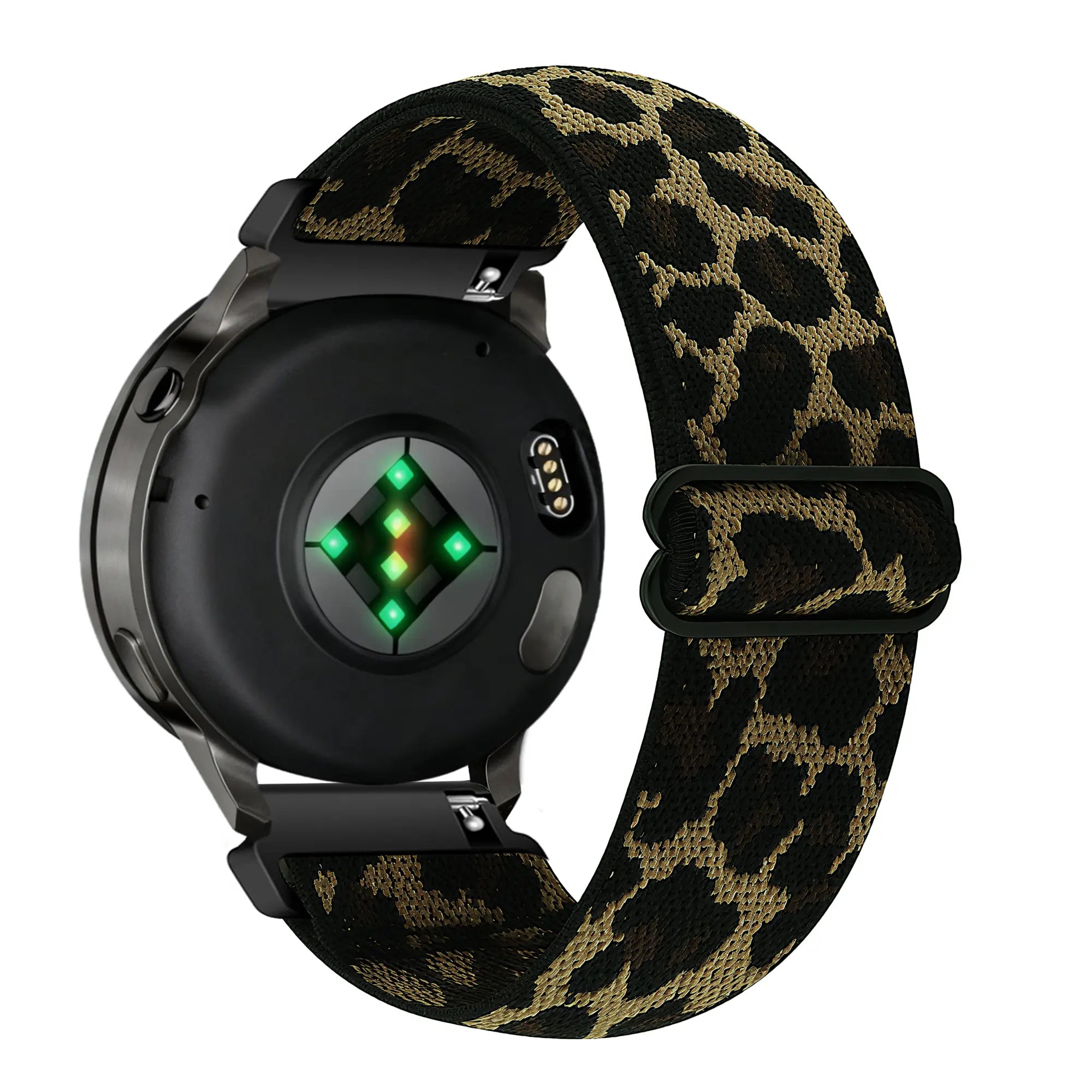 Bandz Garmin Vivoactive 4s Elastic Nylon Strap (Leopard)